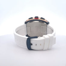 EXUBER CURREN WHITE LEATHER ICED OUT WATCH I 5415811