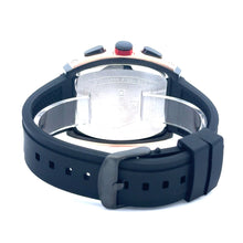 EXUBER CURREN BLACK LEATHER ICED OUT WATCH I 541583