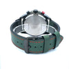 QUIXAN CURREN GREEN LEATHER ICED OUT WATCH I 5416122