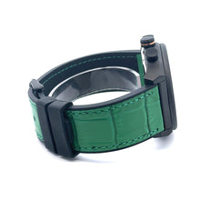 ASTRAESOUS CURREN GREEN LEATHER ICED OUT WATCH I 5416322