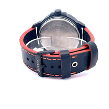 ELYSIANCE CURREN BLACK LEATHER ICED OUT WATCH I 541643