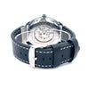 NOVATOR CURREN RHODIUM LEATHER ICED OUT WATCH I 541651