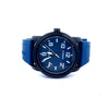 ROKI METAL BLUE BACK STAINLESS ICED OUT MENS WATCH I 541726