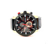 TIVREL LEATHER BLACK ICED OUT MENS WATCH I 541733