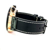 TIVREL LEATHER BLACK ICED OUT MENS WATCH I 541733