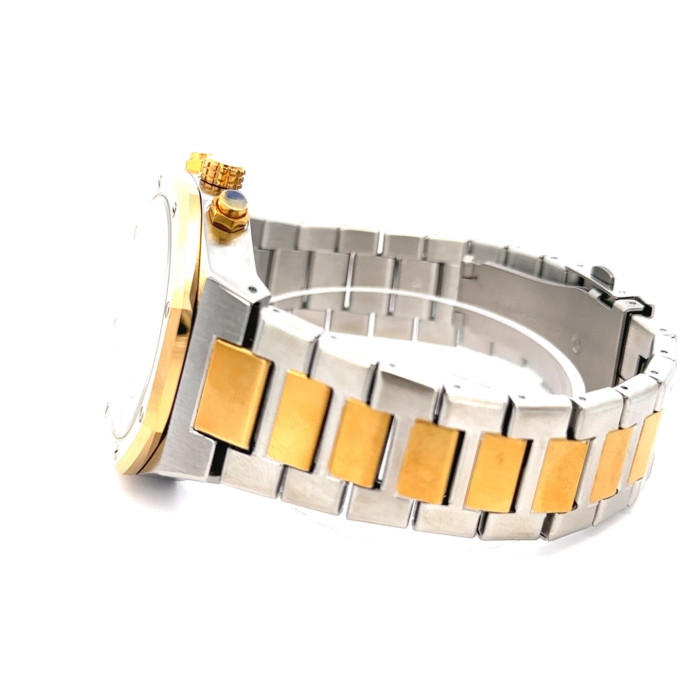 KELPAI METAL BACK TWO TONE GREEN CURREN ICED OUT MENS WATCH I 5516442