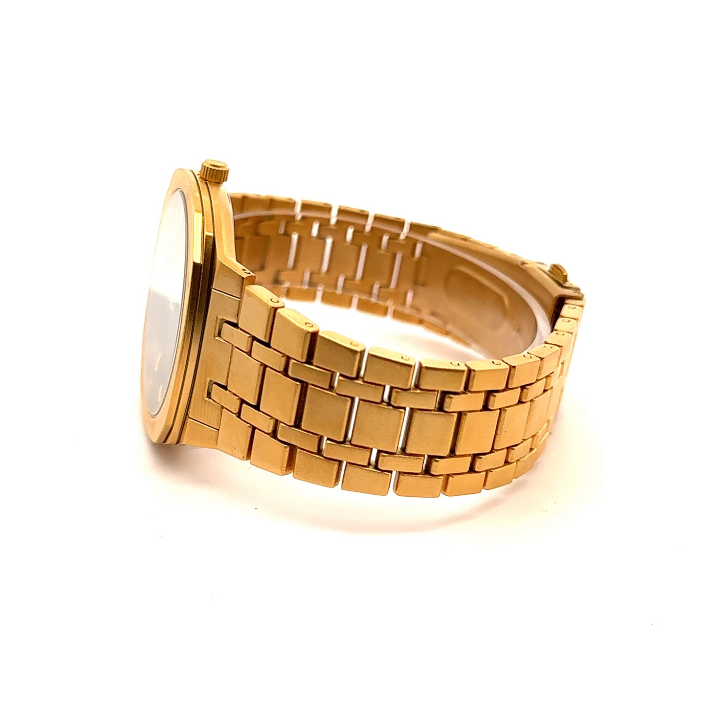 OBFUSCATE METAL BACK GOLD GREEN CURREN ICED OUT WATCH I 5516522