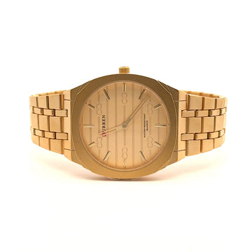 OBFUSCATE METAL BACK GOLD STAINLESS ICED OUT WATCH I 551652