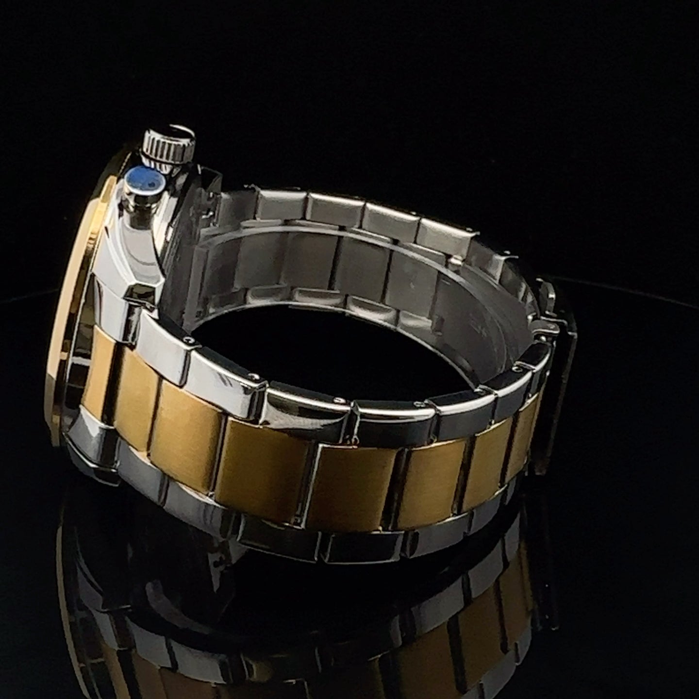 SUSURRUS METAL BACK STAINLESS ICED OUT MENS WATCH I 551688