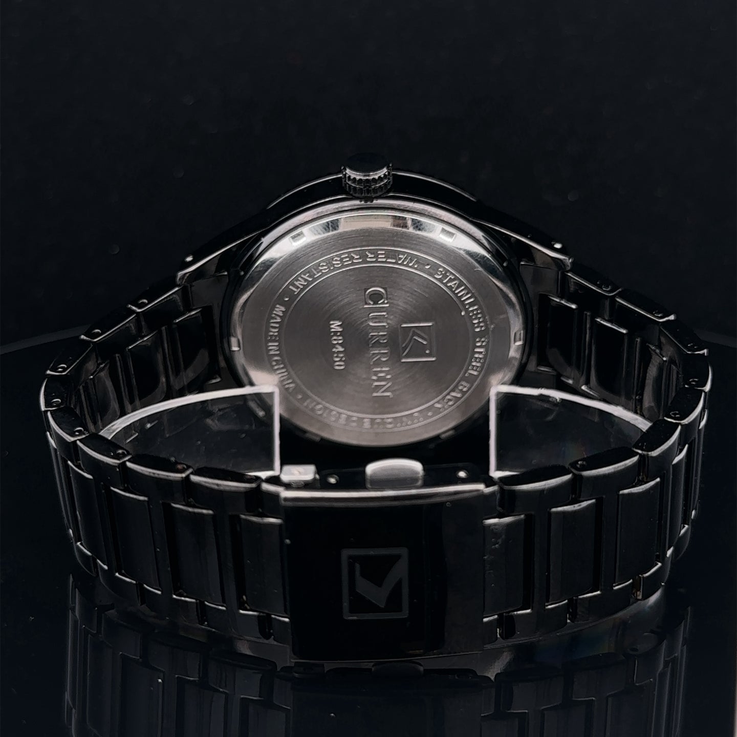 PENUMBRA METAL BACK STAINLESS ICED OUT MENS WATCH I 551703