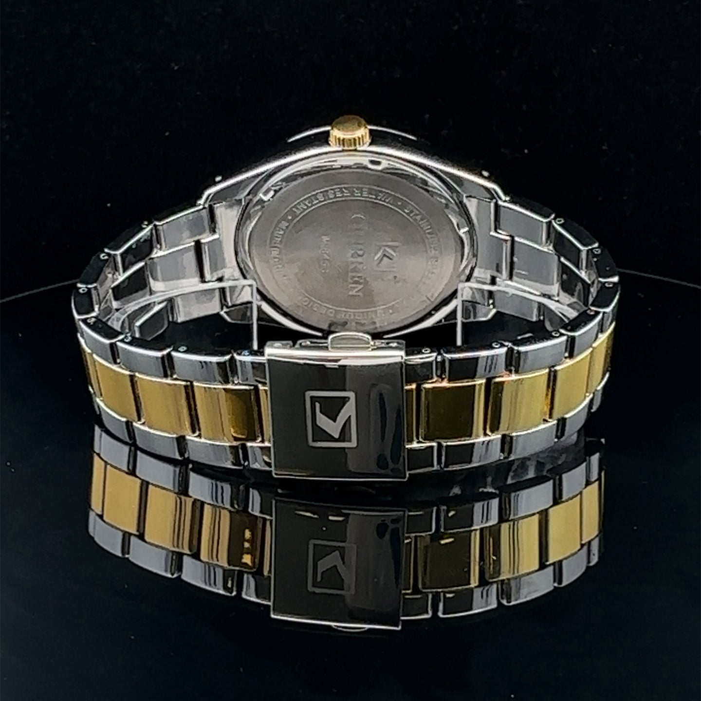 SERENDIPITY METAL BACK CURREN ICED OUT MENS WATCH I 551718