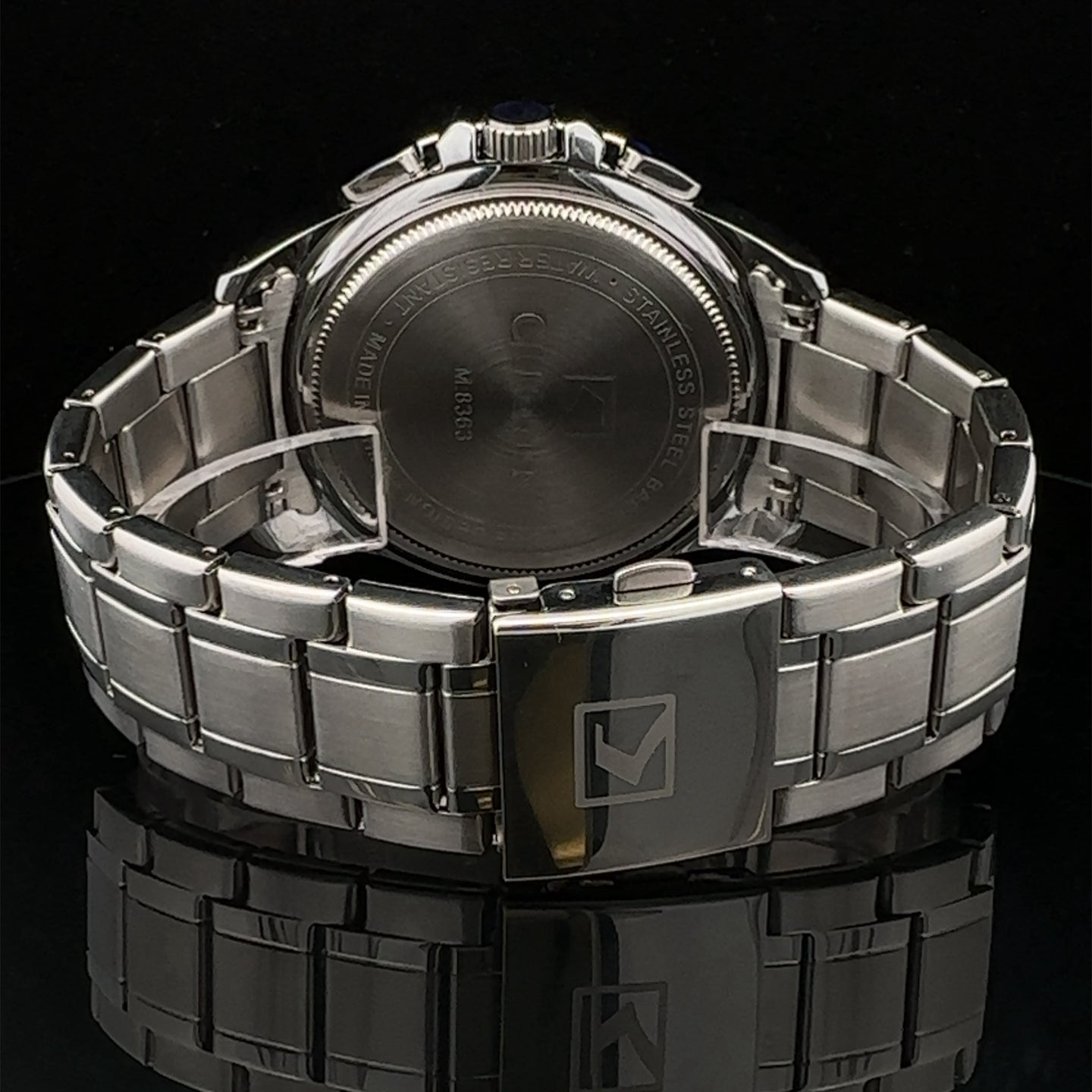 LUMINESCE METAL BACK CURREN ICED OUT MENS WATCH I 5517213