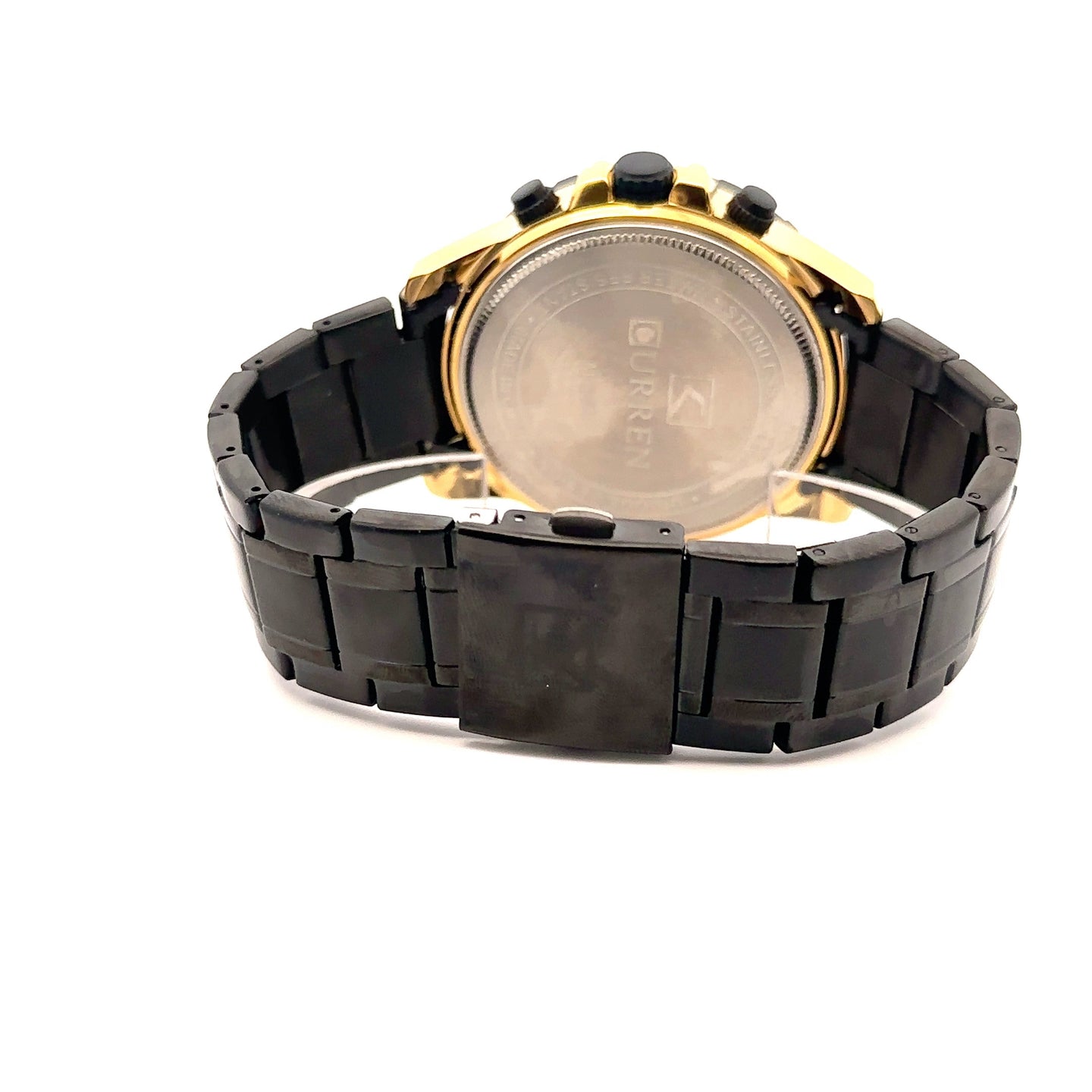 AUREATED METAL BACK BLACK CURREN ICED OUT WATCH I 551773
