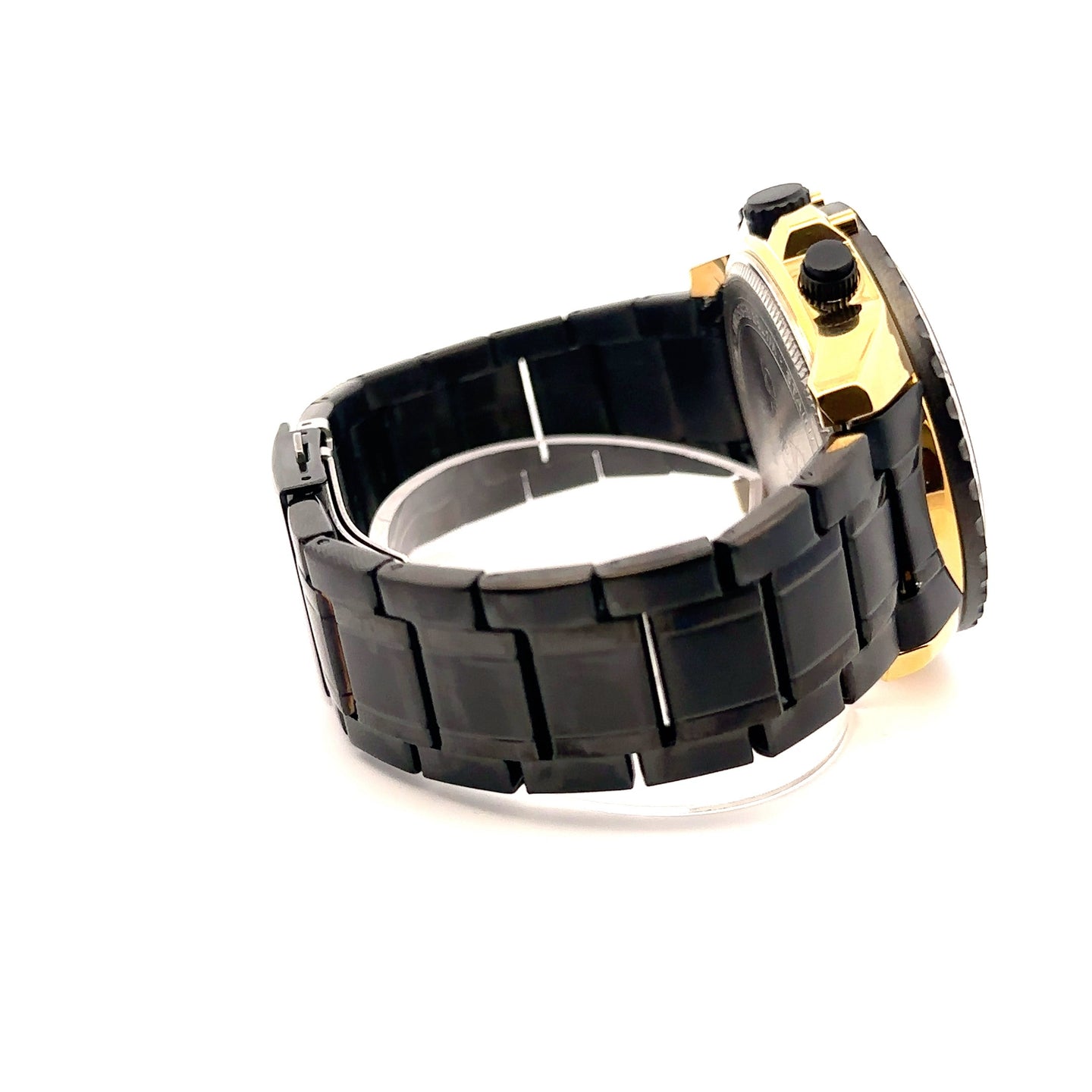 AUREATED METAL BACK BLACK CURREN ICED OUT WATCH I 551773