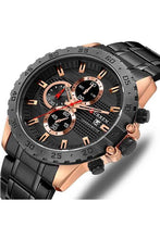 AUREATED METAL BACK BLACK CURREN ICED OUT WATCH I 551775