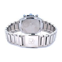 VELICHOR METAL BACK RHODIUM STAINLESS ICED OUT WATCH I 551821