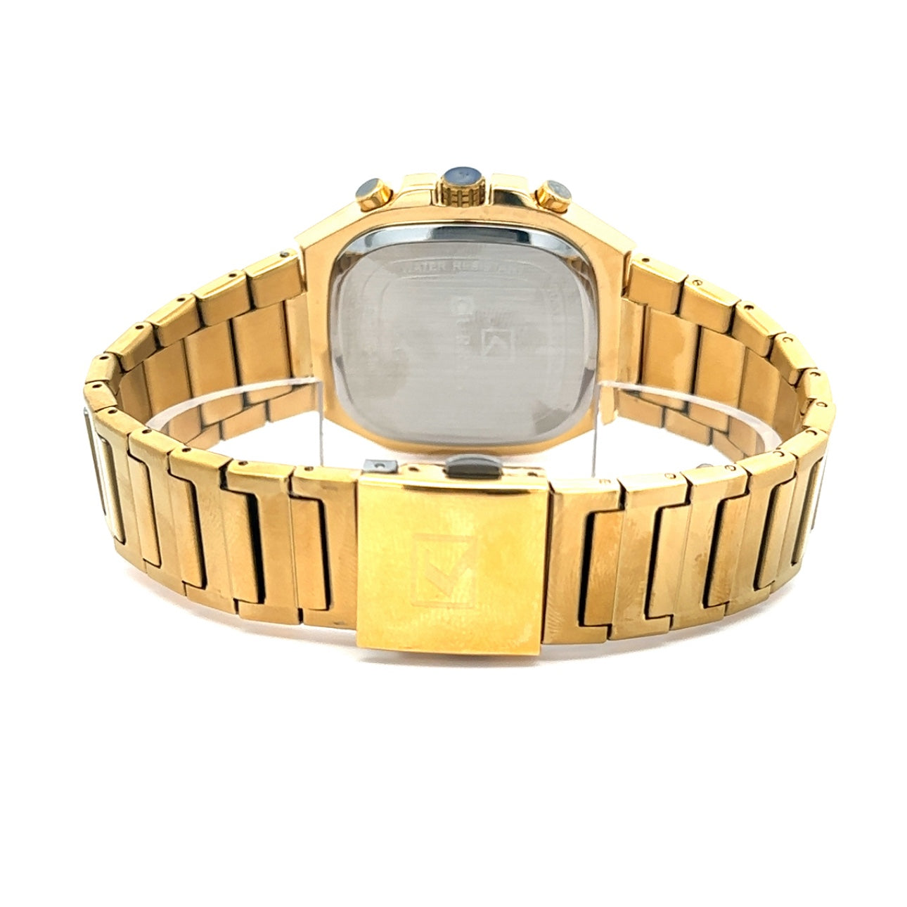 VELICHOR METAL BACK GOLD CURREN ICED OUT WATCH I 551822
