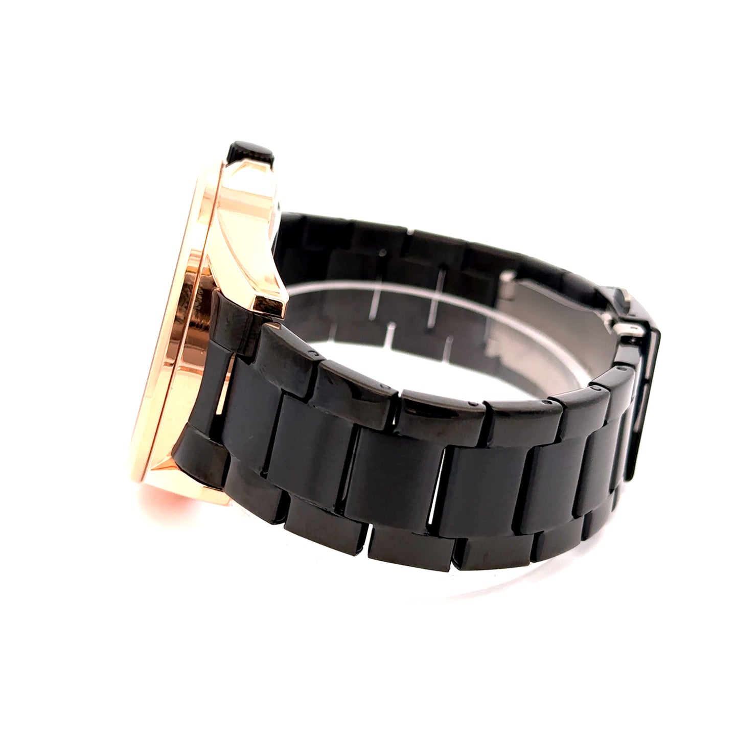 TREZIK METAL BLACK CURREN ICED OUT MENS WATCH I 551843