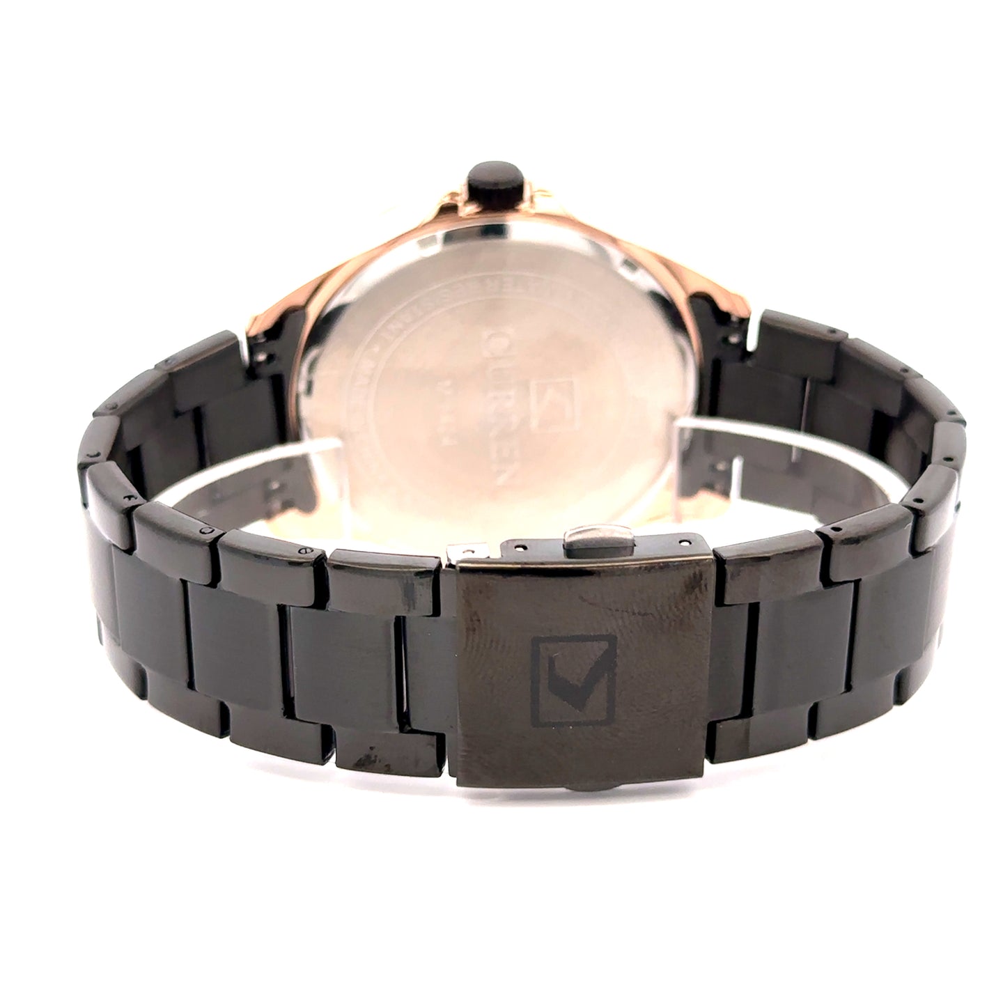 TREZIK METAL BLACK CURREN ICED OUT MENS WATCH I 551843