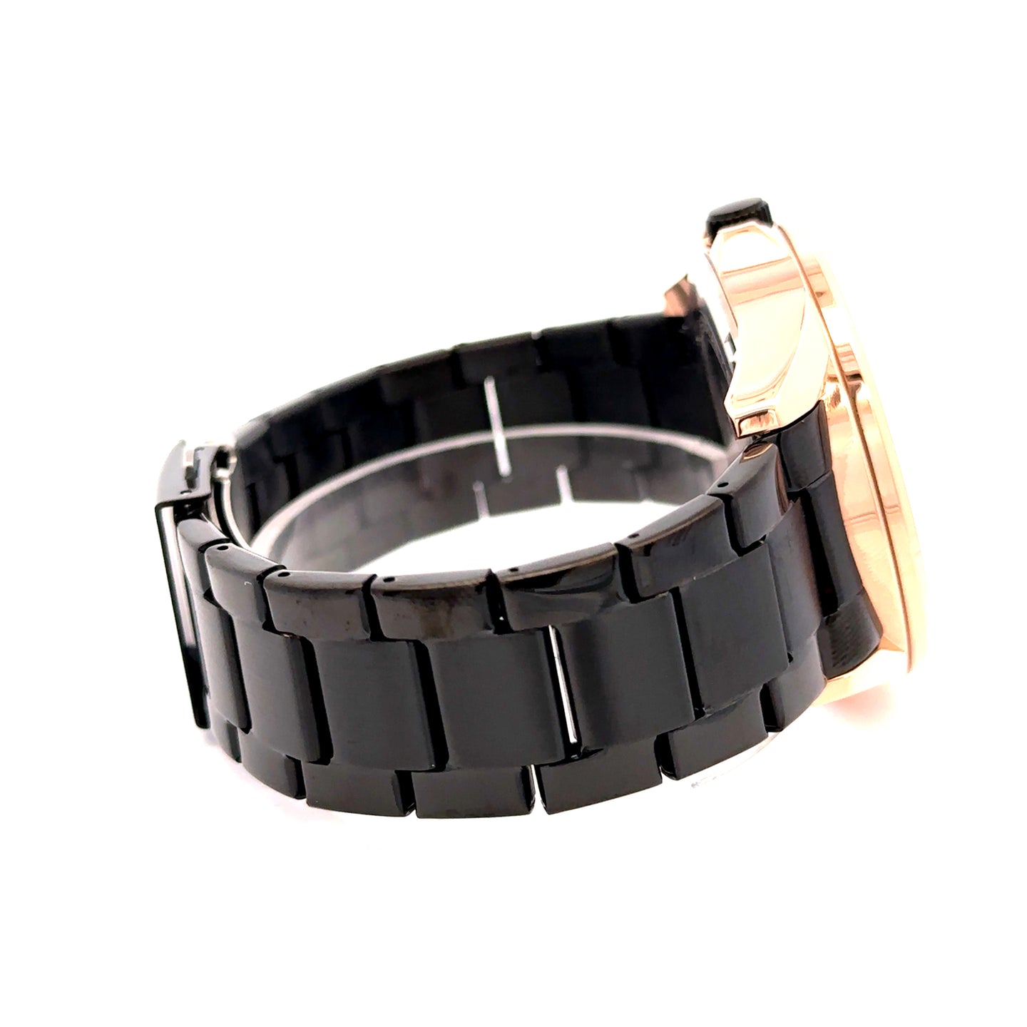 TREZIK METAL BLACK CURREN ICED OUT MENS WATCH I 551843