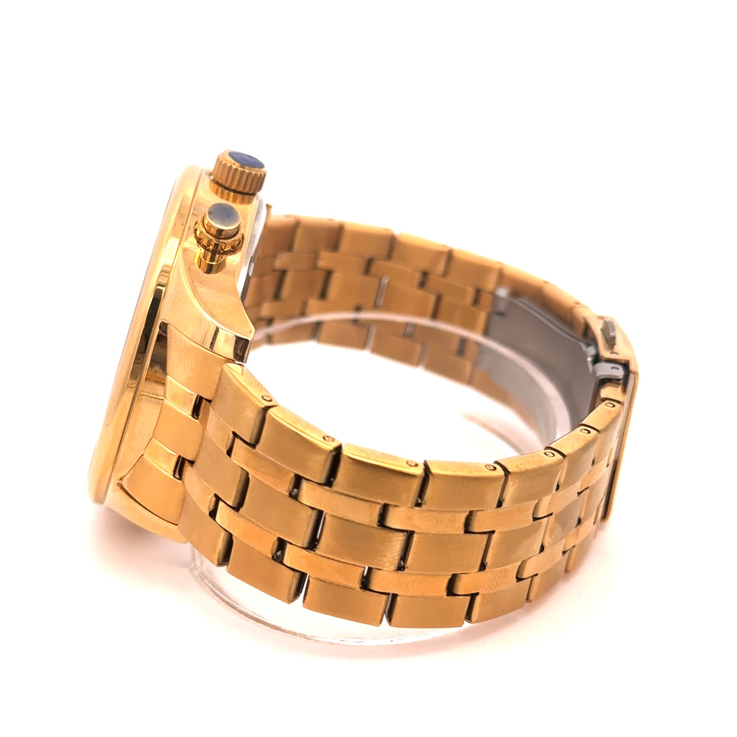 KAIREN METAL GOLD CURREN ICED OUT MENS WATCH I 551852