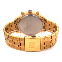 KAIREN METAL GOLD STAINLESS ICED OUT MENS WATCH I 551852