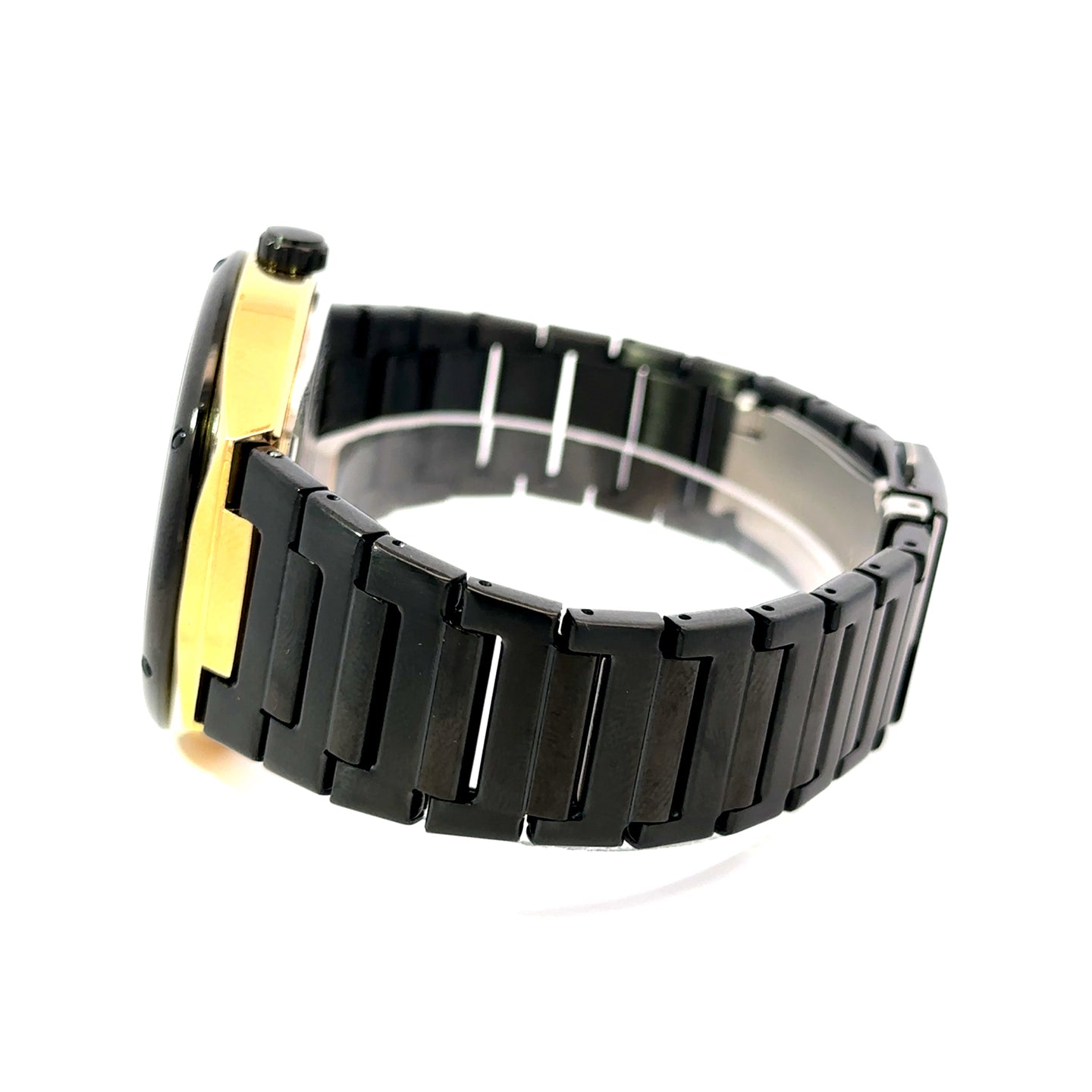 VAELRIC METAL GOLD BLACK CURREN ICED OUT MENS WATCH I 551878