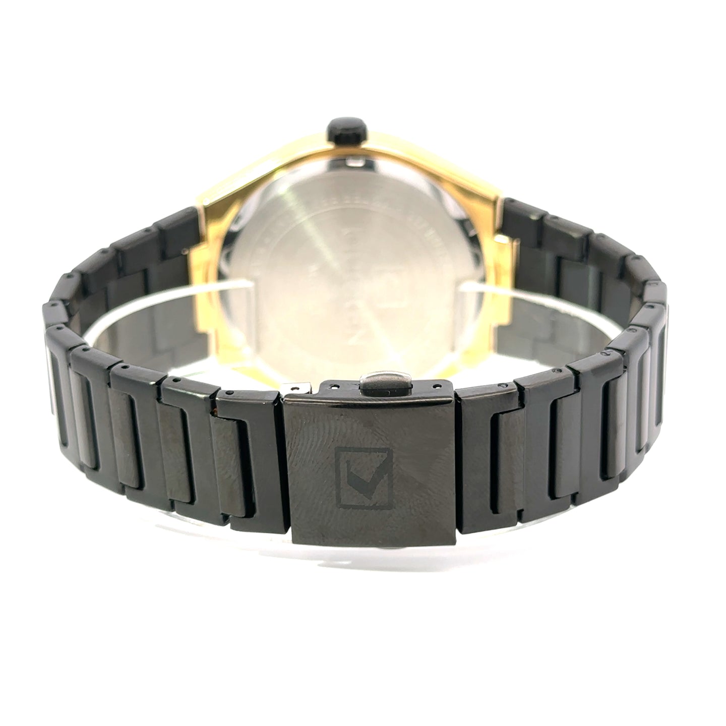 VAELRIC METAL GOLD BLACK CURREN ICED OUT MENS WATCH I 551878