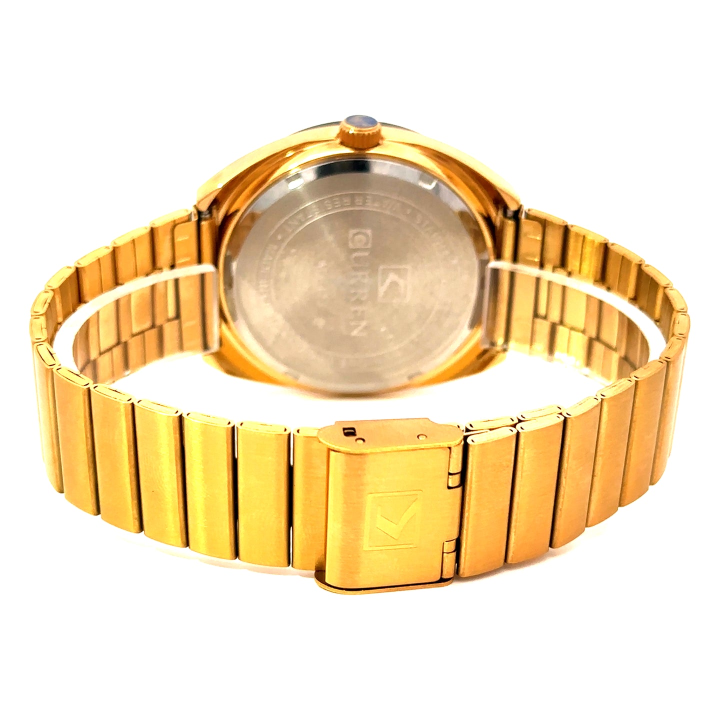 VYTREN METAL GOLD BLACK CURREN ICED OUT MENS WATCH I 551888