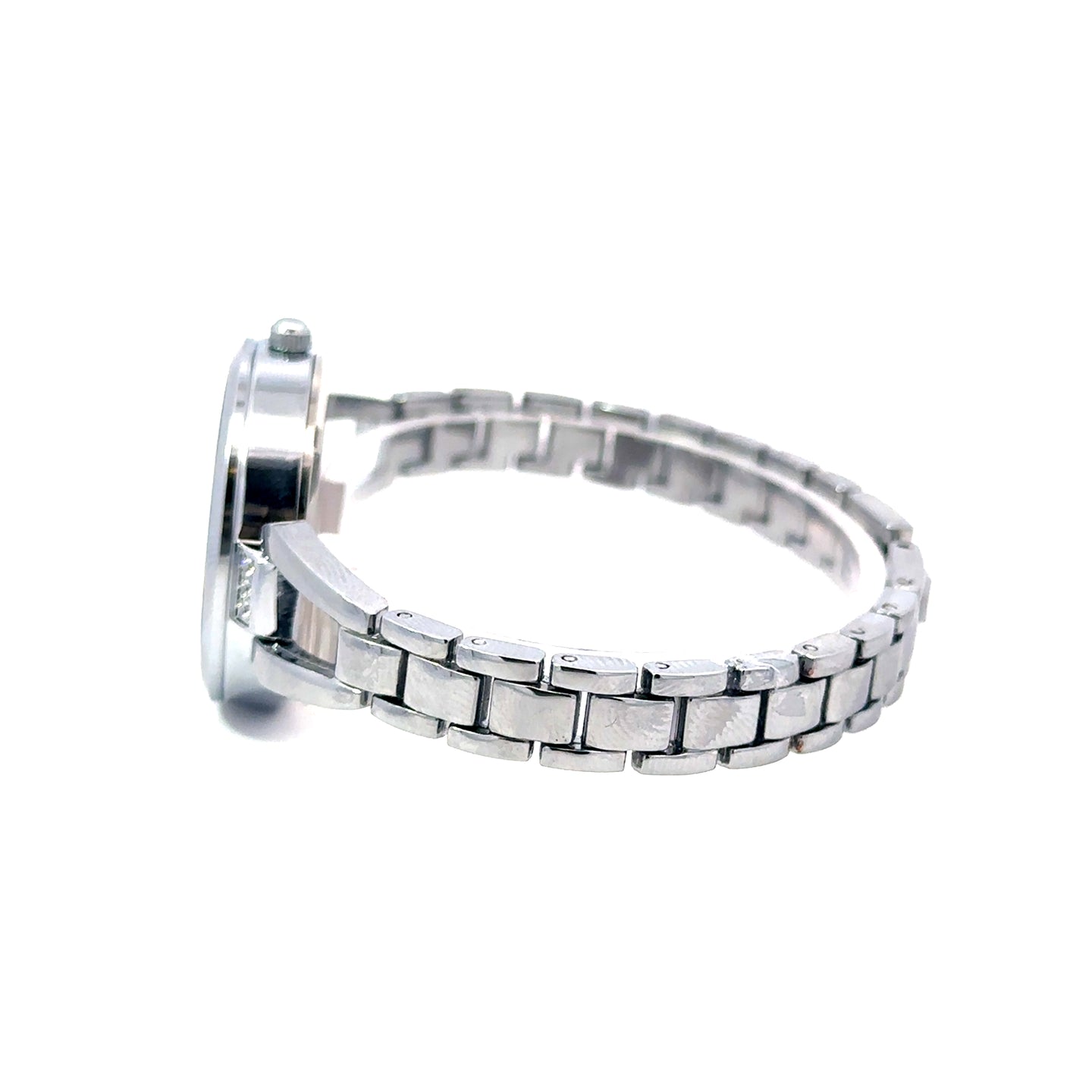 RHYZIAN ALLOY SILVER BLUE STAINLESS ICED OUT MENS WATCH I 551897