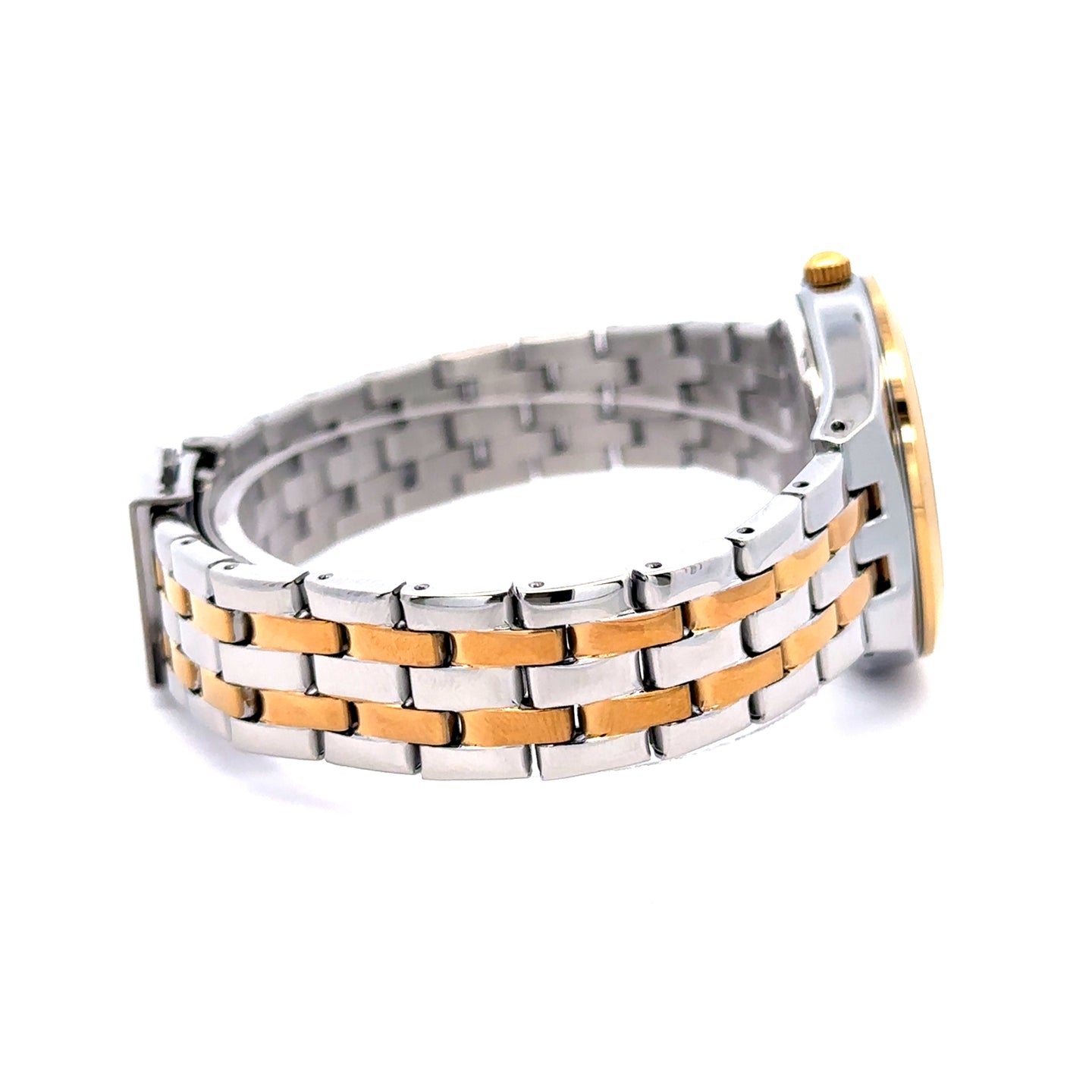 NYXEN ALLOY TT GOLD BLACK STAINLESS ICED OUT MENS WATCH I 5519242