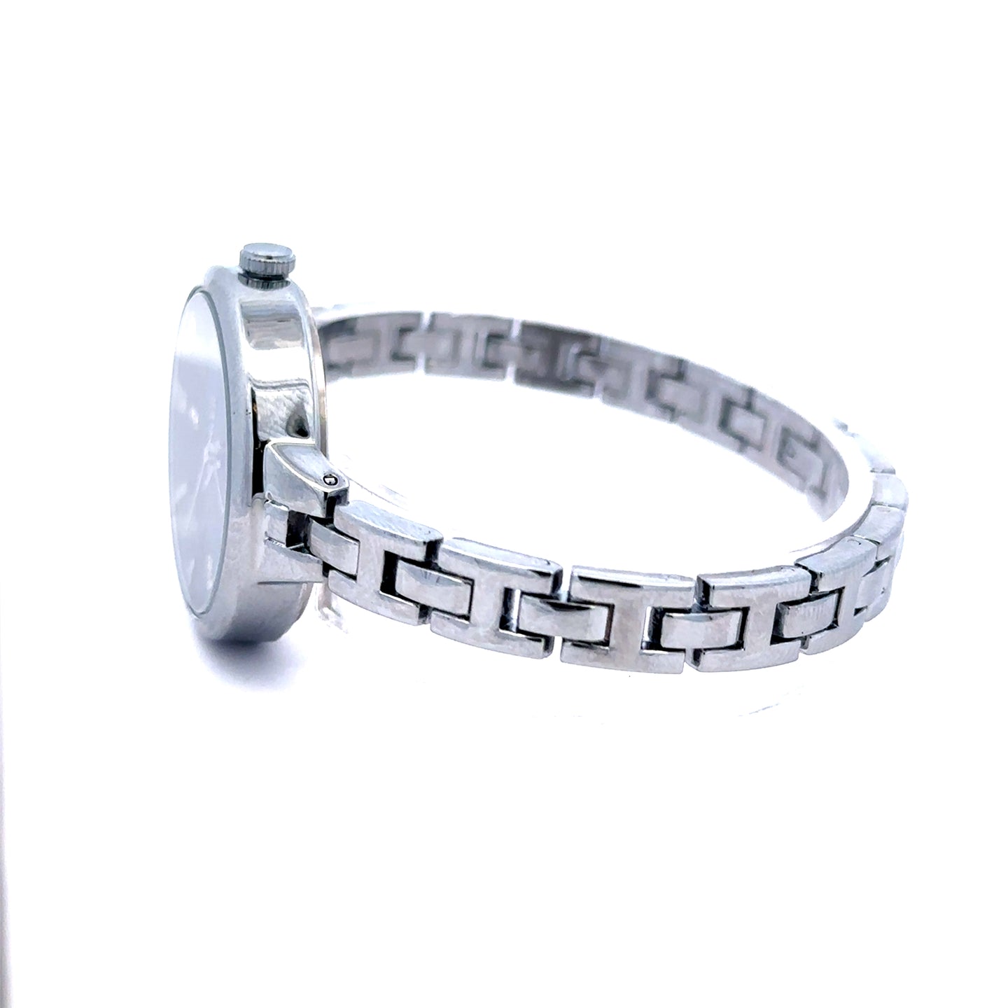 LIORIEN ALLOY SILVER BLUE STAINLESS ICED OUT MENS WATCH I 5519313