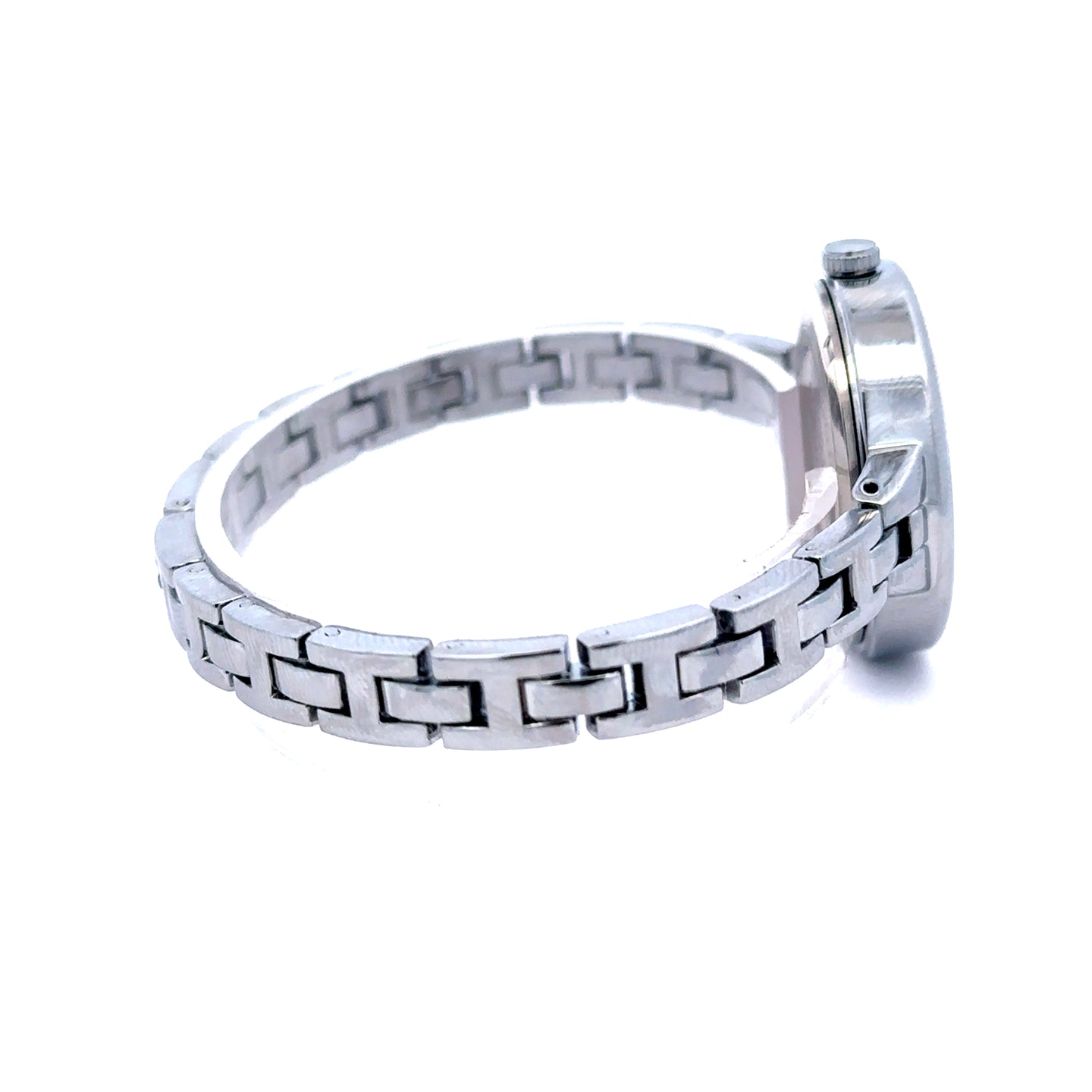 LIORIEN ALLOY SILVER BLUE STAINLESS ICED OUT MENS WATCH I 5519313