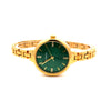 LIORIEN METAL GOLD GREEN STAINLESS ICED OUT MENS WATCH I 5519322