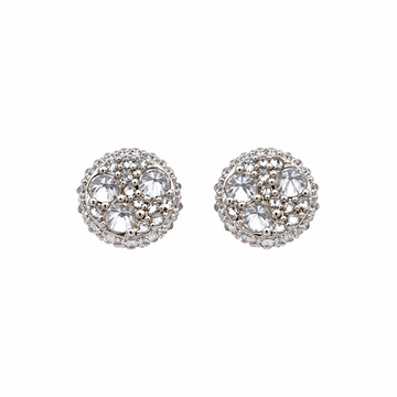 9100331 | 0.87 CTW Brass Moissanite Rhodium Earring