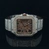 NEBULA STEEL ROSE GOLD MOISSANITE WATCH ICED OUT I 5900618