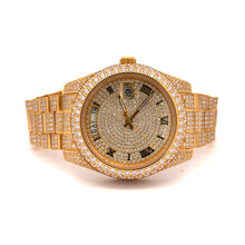 HADRIA STEEL GOLD MOISSANITE WATCH ICED OUT I 590072