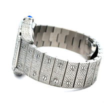 VORLIC STEEL SILVER  MOISSANITE WATCH ICED OUT I 590081