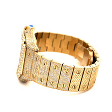 VORLIC STEEL GOLD  MOISSANITE WATCH ICED OUT I 590082