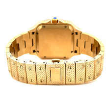 VORLIC STEEL GOLD  MOISSANITE WATCH ICED OUT I 590082