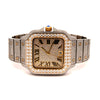 VORLIC STEEL TT GOLD  MOISSANITE WATCH ICED OUT I 5900842