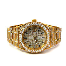 590092 | Stainless Steel Moissanite Gold Watch