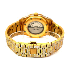 590092 | Stainless Steel Moissanite Gold Watch
