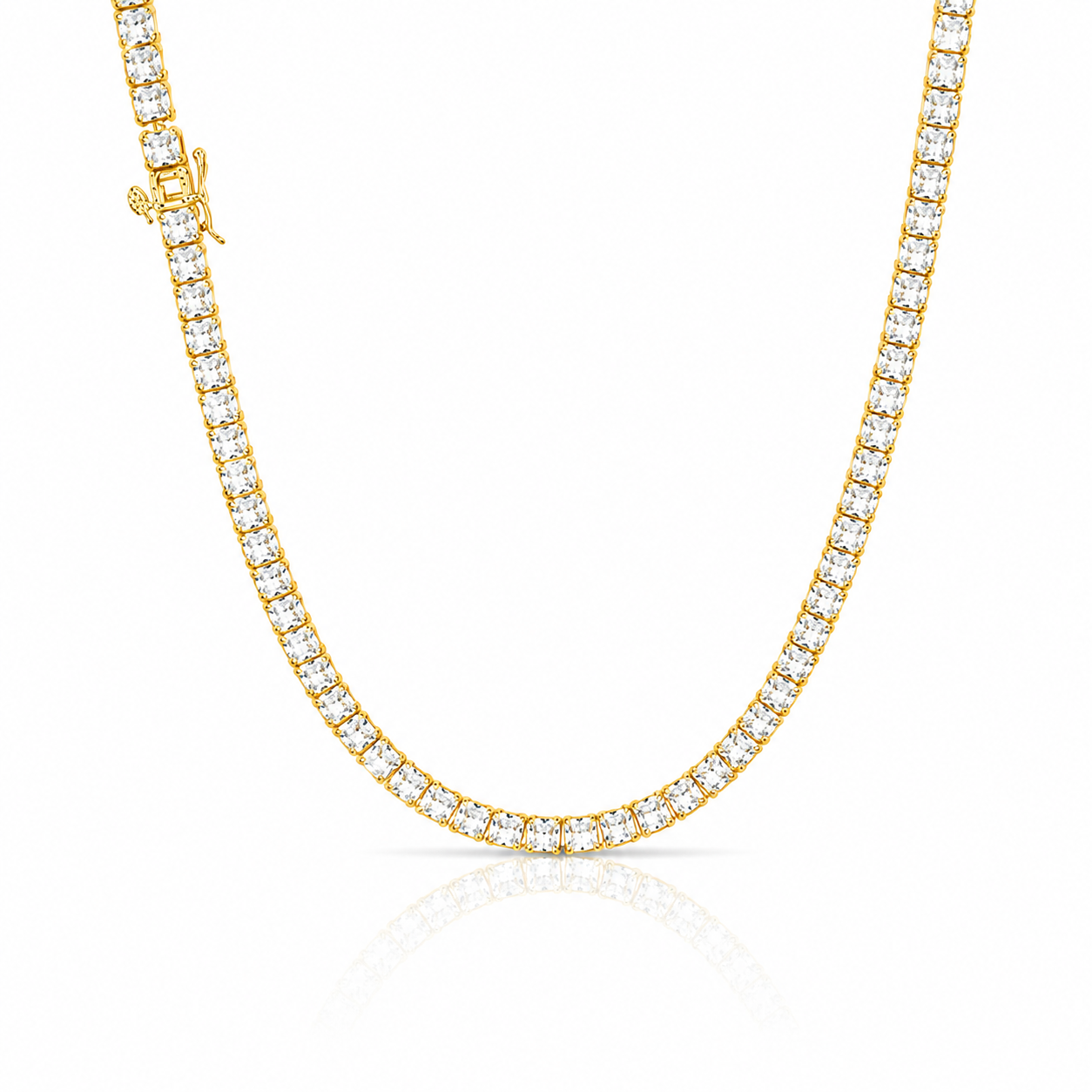 9312142 | Steel Tennis Moissanite Gold Chain