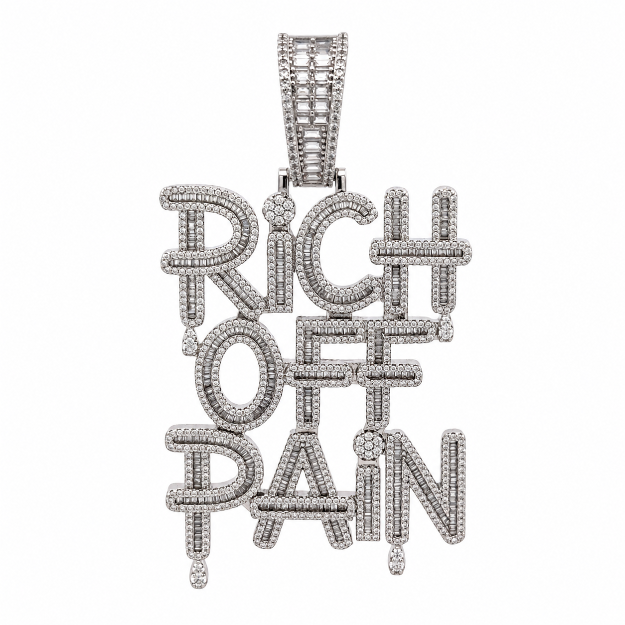 916921 | Brass Rhodium Pendant