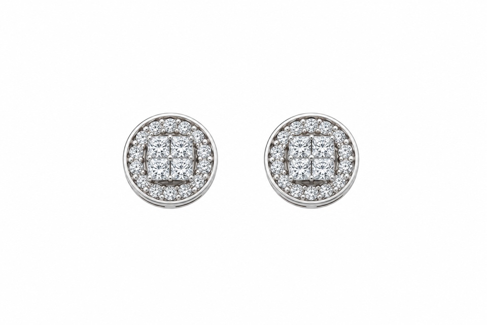 9911861 | 925 Moissanite Rhodium Earring