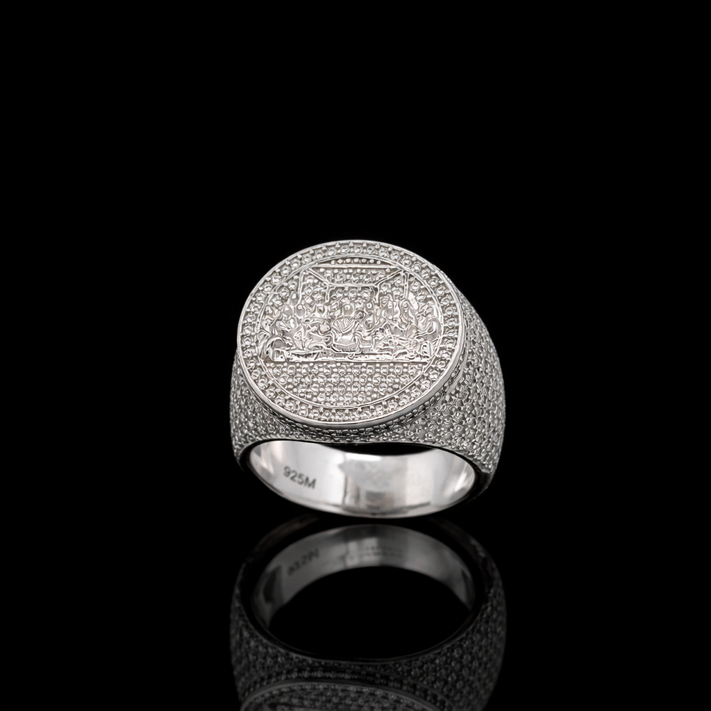 9910111 | 925 Silver Moissanite Rhodium Ring