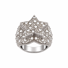 9912031 | 5.65 CTW 925 Silver Moissanite Rhodium Ring