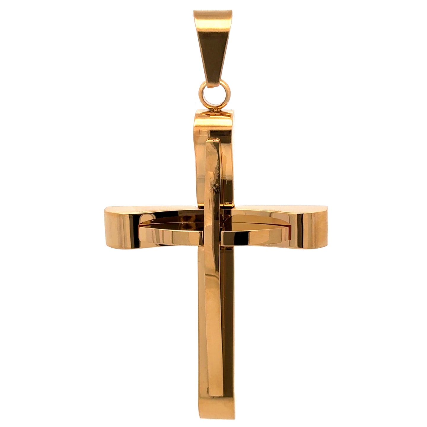 716 G | Steel Gold Pendant