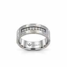 9312451 | Steel Moissanite Rhodium Ring
